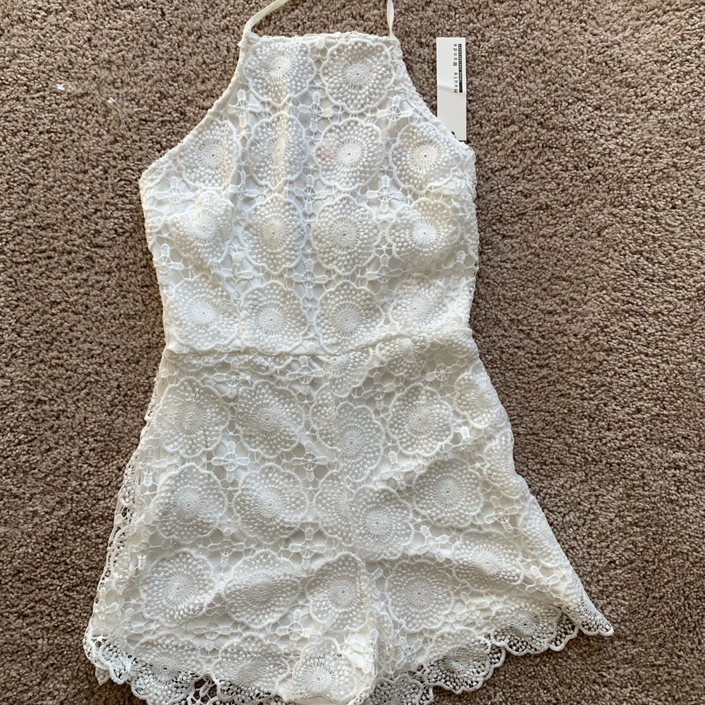 Lacey White Romper